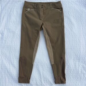 Piper by Smartpak Full Seat Riding Breeches in Tan and Vanilla, 34R